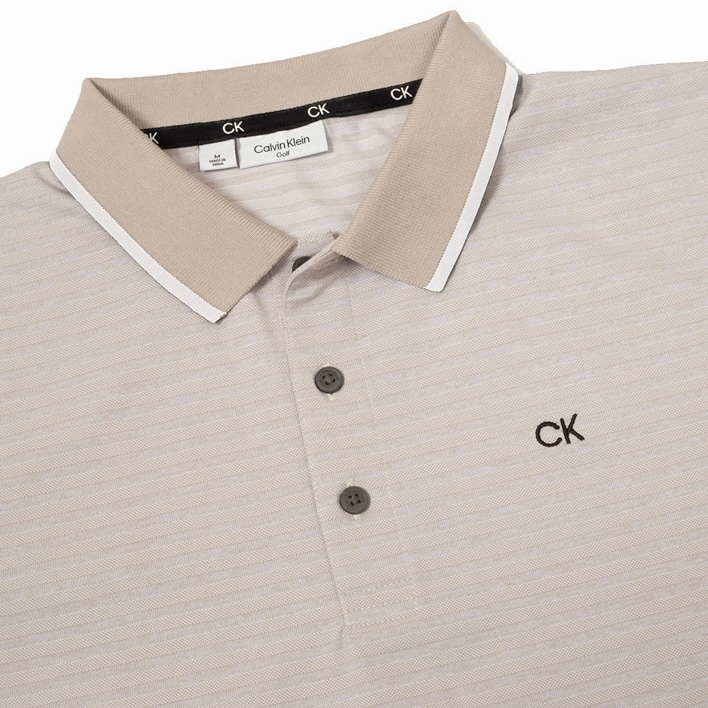 Comfortable and Chic Calvin Klein Sudbury Polo Shirt - Pale Silver Marl