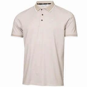 QuickDryTechnology Calvin Klein Sudbury Polo Shirt - Pale Silver Marl