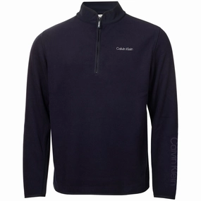 Calvin Klein Thompson 1/2 Zip Fleece - Navy All Day Wear