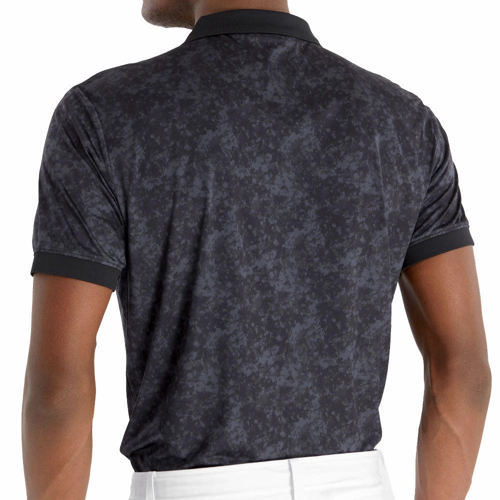 Calvin Klein Tie Dye Print Polo Shirt - Black Breezy Comfort Durable Style
