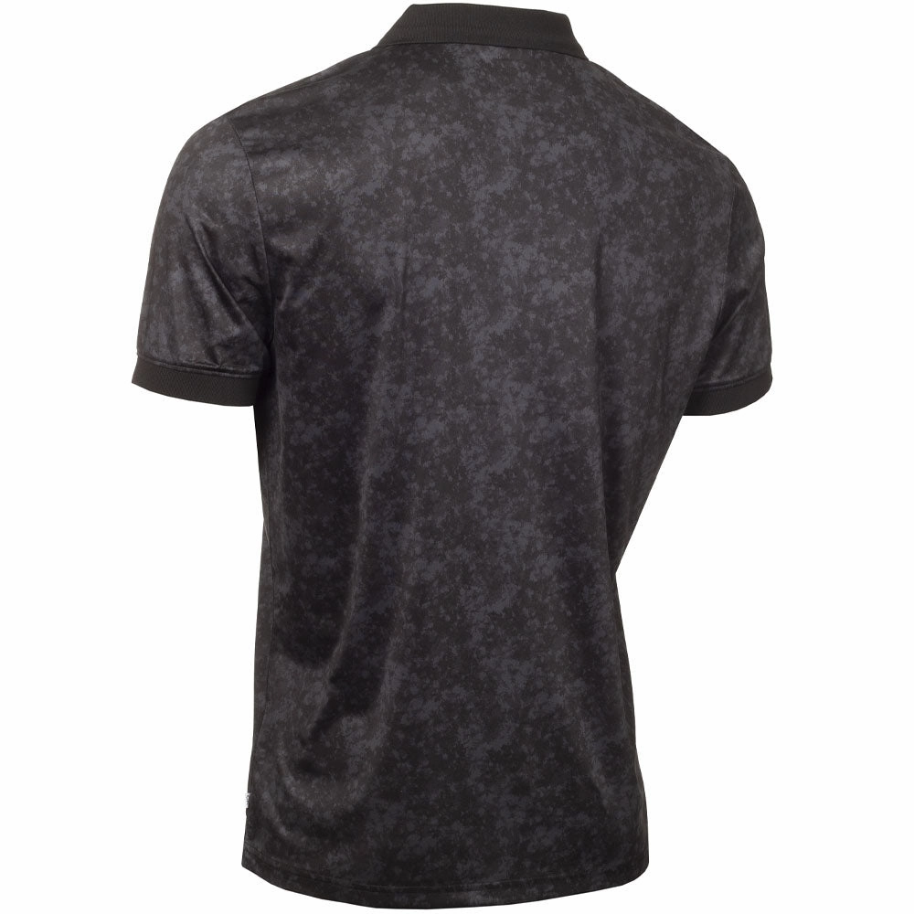 Low Impact Processing Calvin Klein Tie Dye Print Polo Shirt - Black