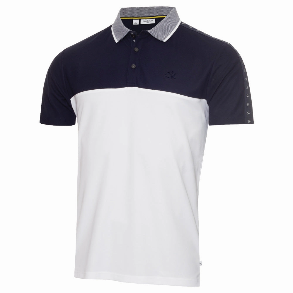 Essential Clothing Calvin Klein Trevino Polo Shirt - White/Navy