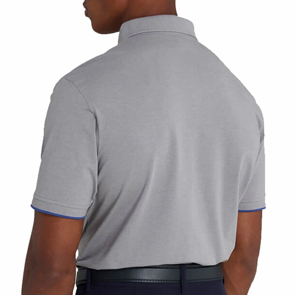 Calvin Klein Trinity Short Sleeve Polo Shirt - Grey Marl Camping practicality
