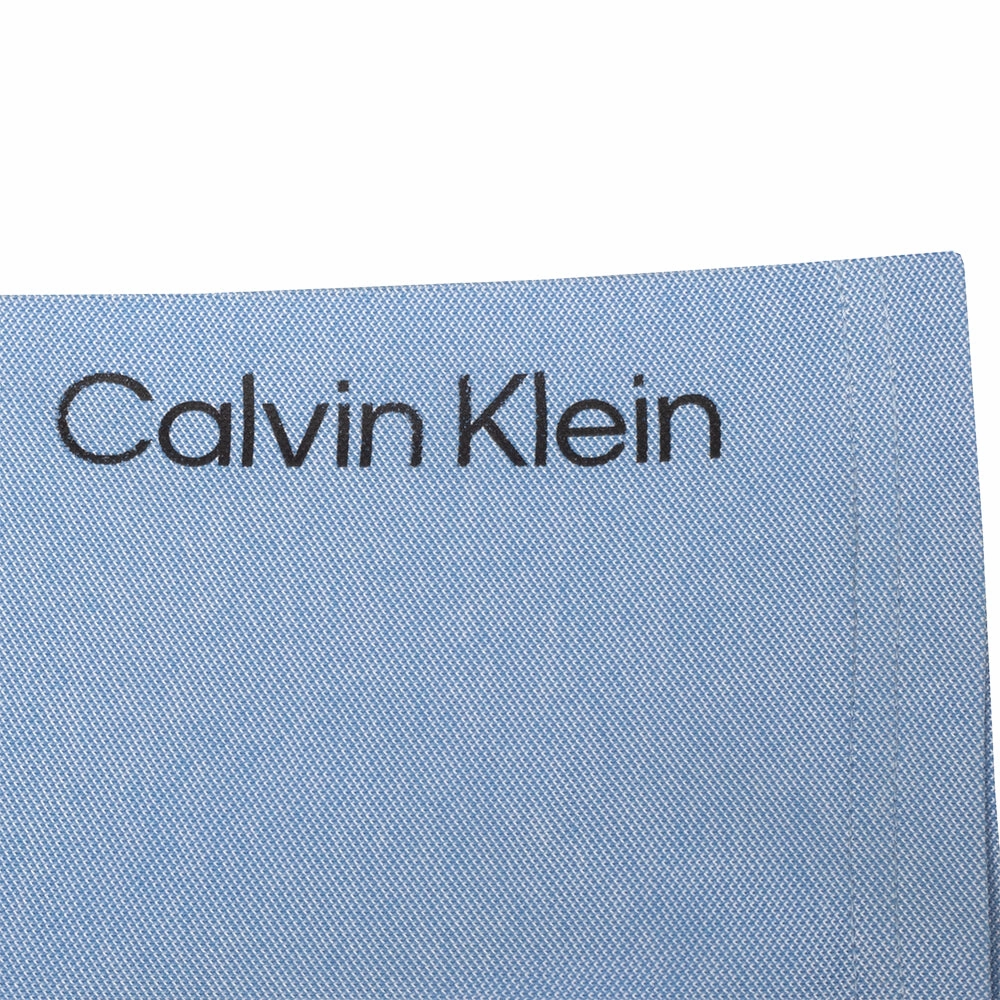 Calvin Klein Uni Polo Shirt - Sky Flexible Ribbed Cuffs Sporty Comfort Wear