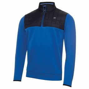 Smart Hoodie Calvin Klein Vardon Hybrid Half Zip Pullover - Nautical