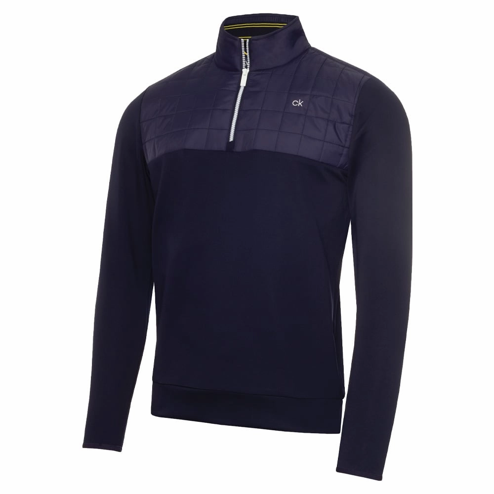 product ombre gradient Calvin Klein Vardon Hybrid Half Zip Pullover - Navy