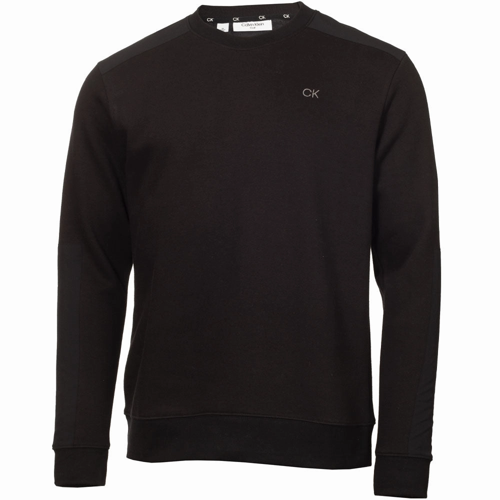 Linen Pullover Calvin Klein Walker Crew Neck Sweater - Black