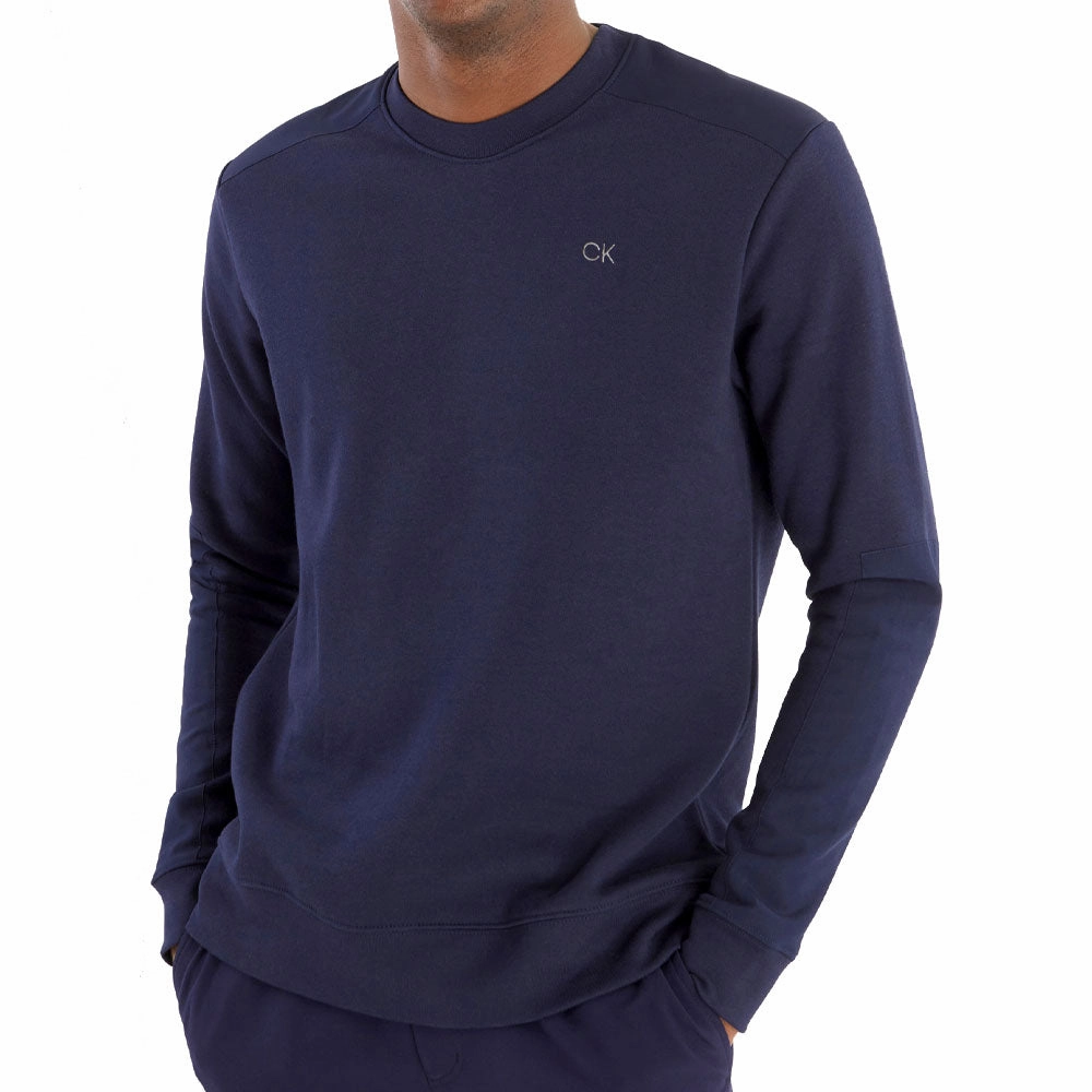 Calvin Klein Walker Crew Neck Sweater - Navy product UV resistant protection product solo confidence