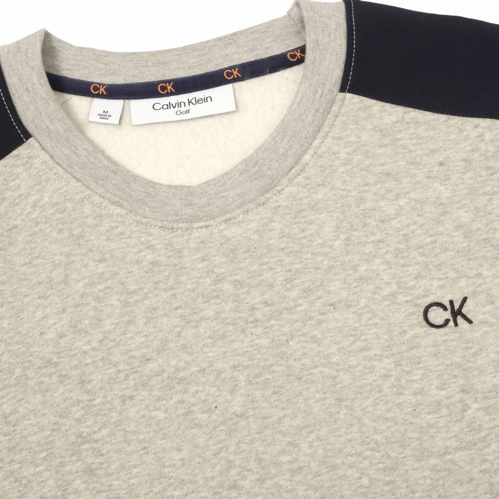 Timeless Sporty Calvin Klein Walker Crew Neck Sweater - Pale Silver Marl