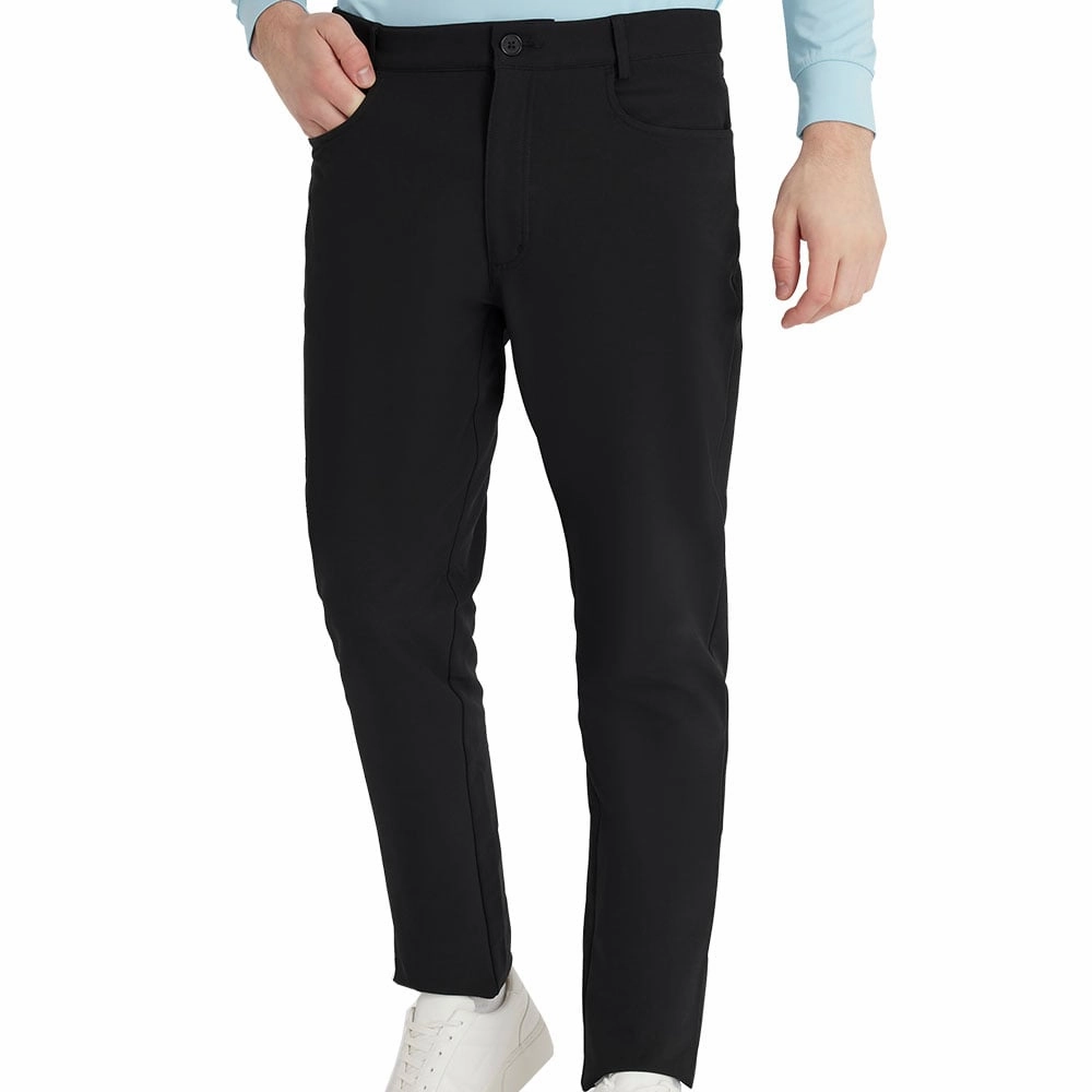Calvin Klein Winter Genius Stretch Trousers - Black Low Profile Design Cold Weather Wear