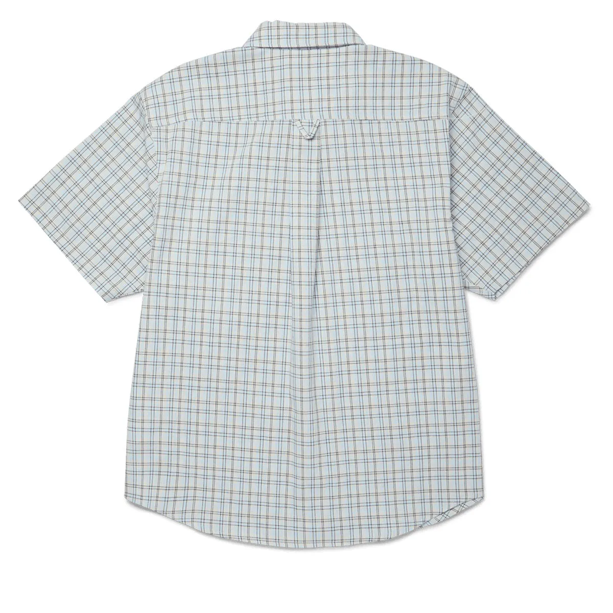 HUF Total Eclipse Plaid Shirt - Light Blue Ultra Soft Interior Versatile Layering Piece