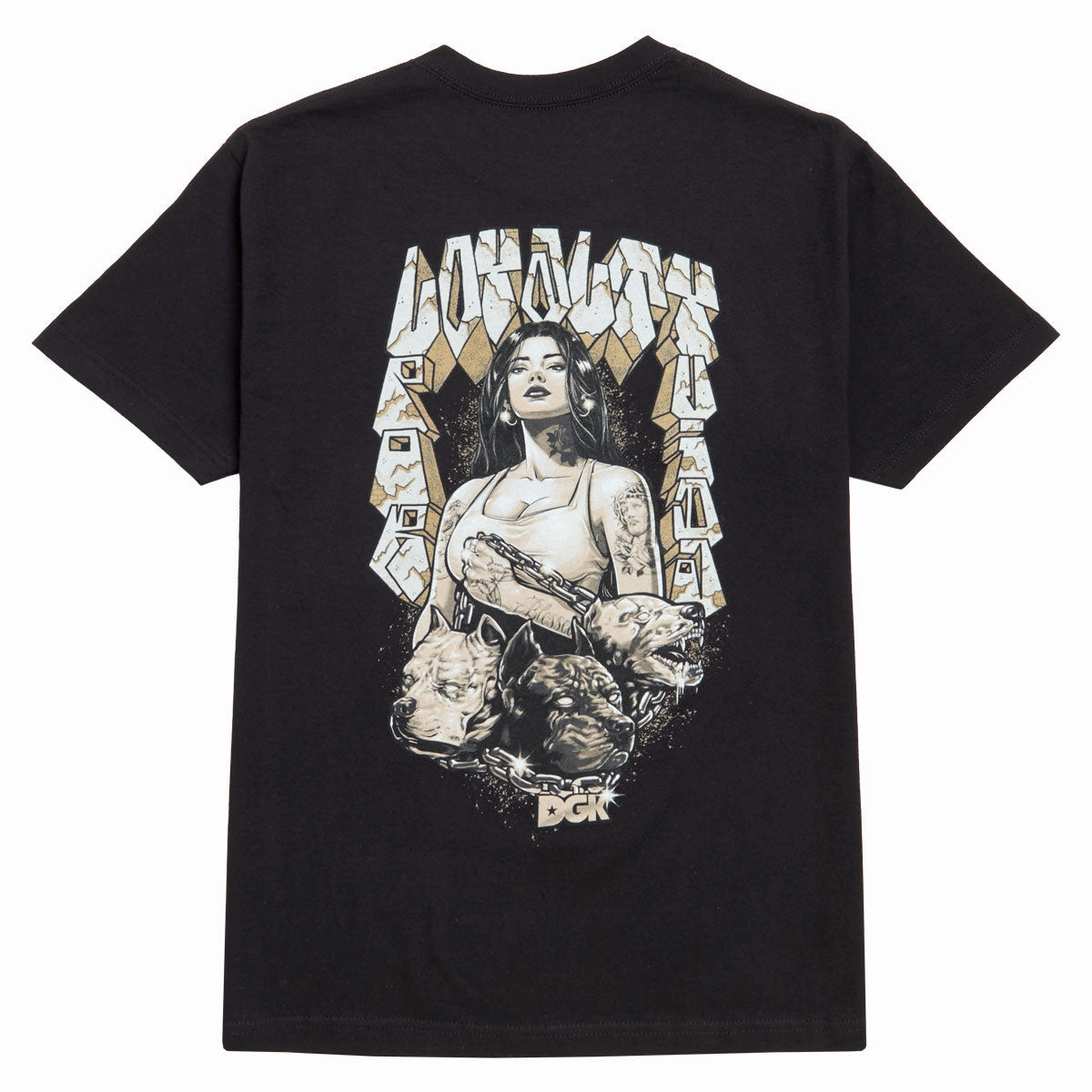 Relaxing Fit layerable DGK Loyalty T-Shirt - Black