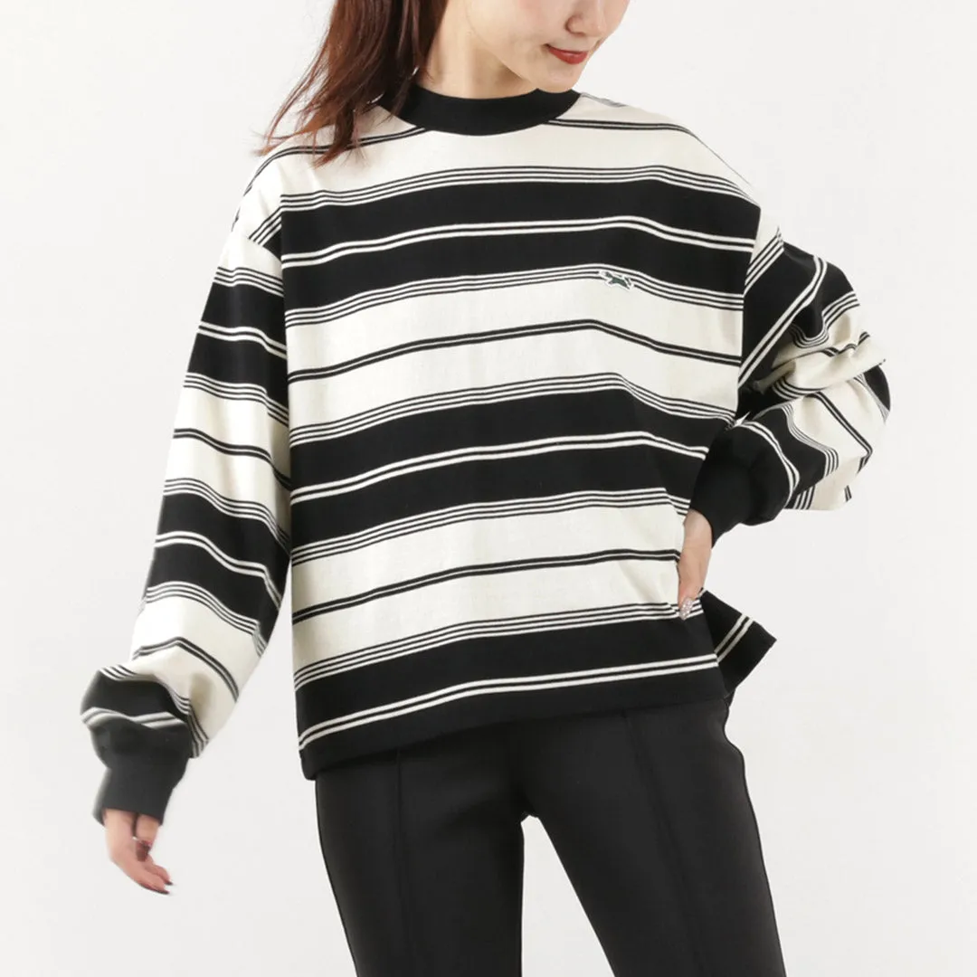 THE FOX / Fox Striped Crew Neck Long Sleeve T-Shirt Easter