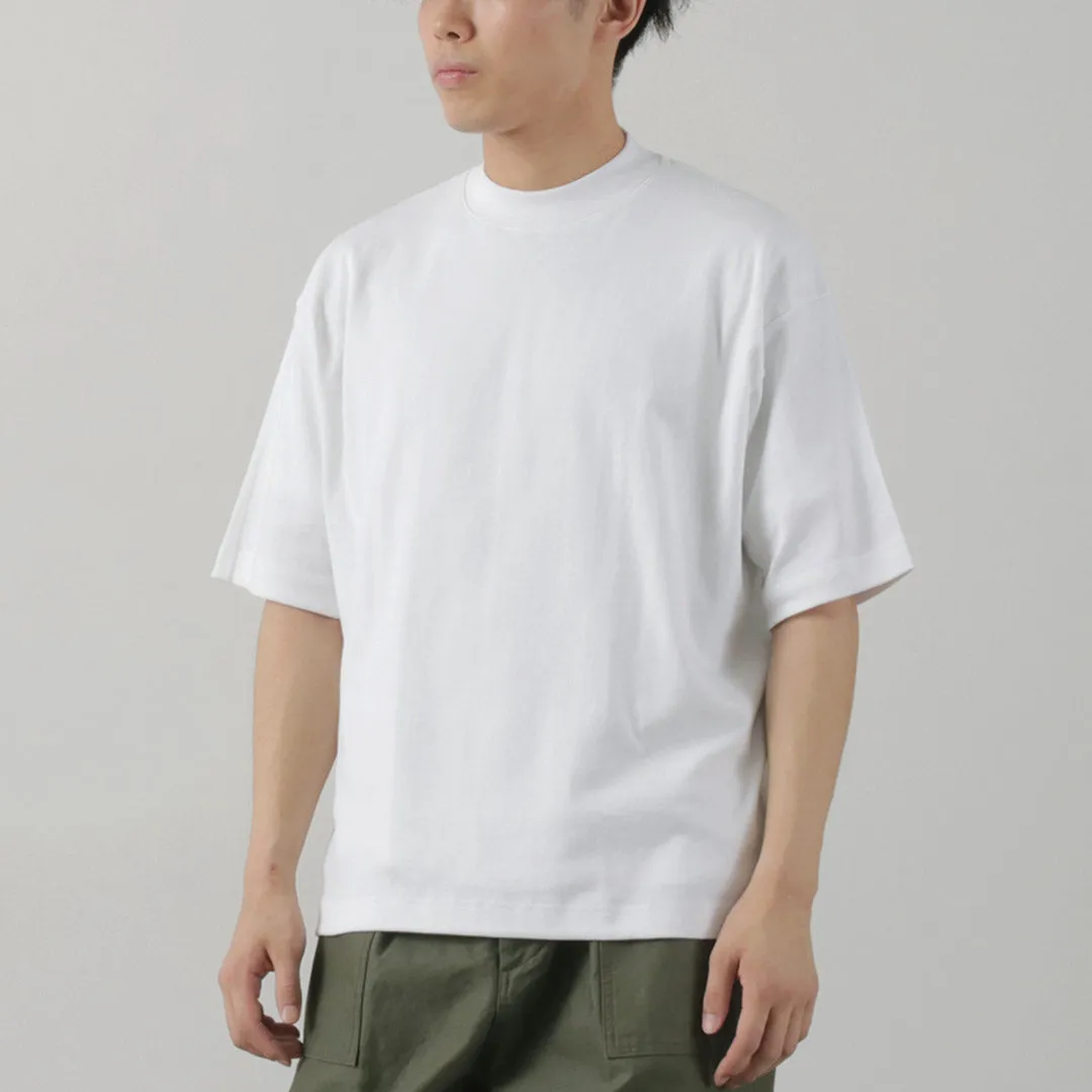 Chill Comfort GICIPI / VONGOLA Mock Neck Relaxed Fit Milled T-Shirt