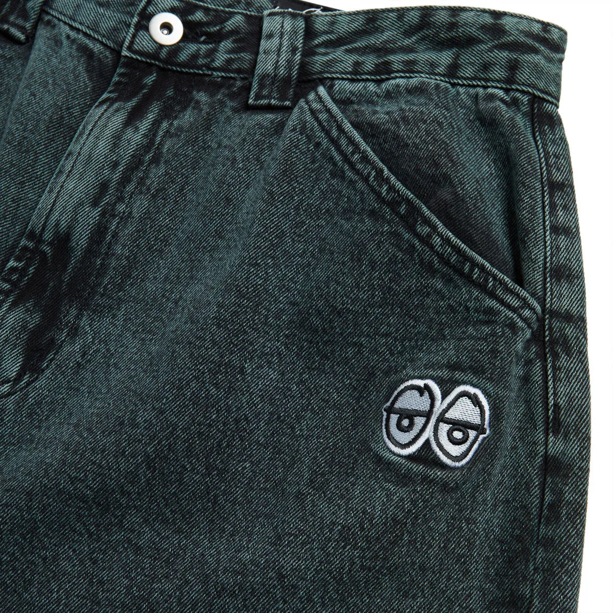 Adaptable Fit AbrasionGuardTape Krooked Eyes Denim Twill Jeans - Green Overdye
