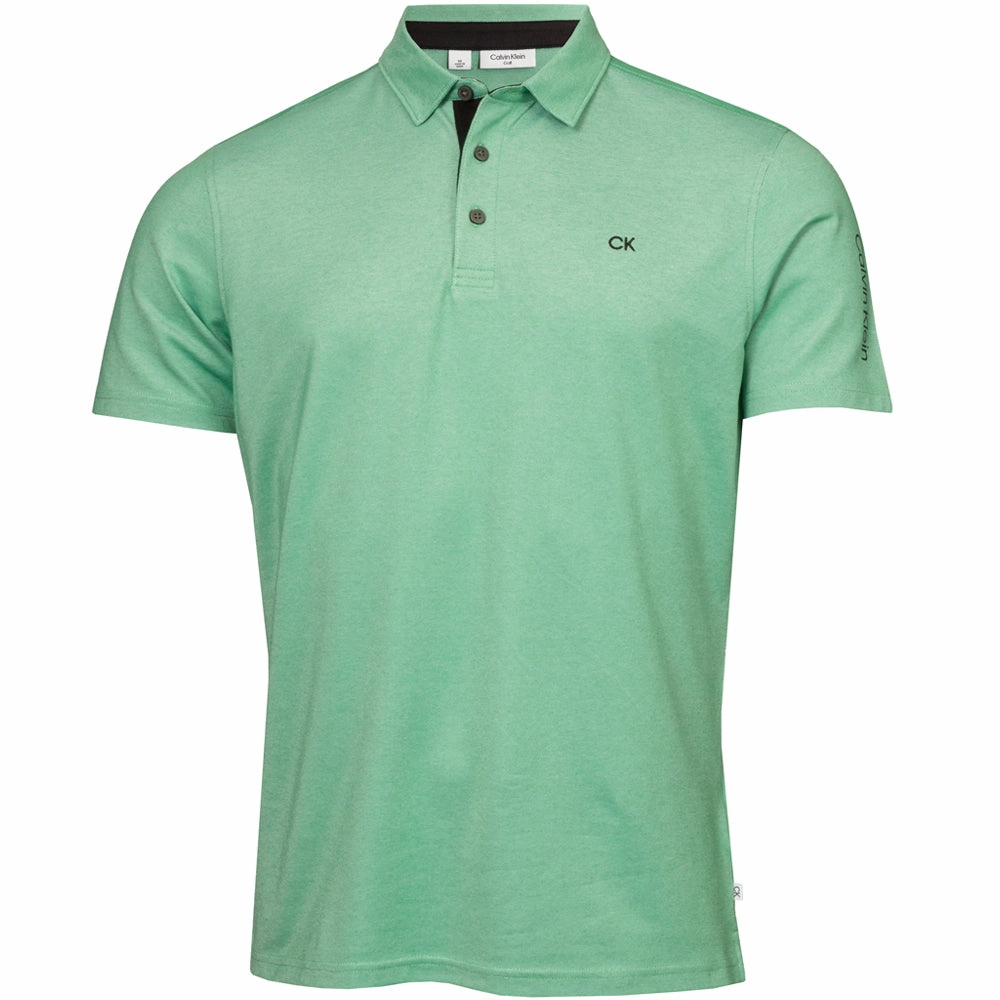 Calvin Klein Uni Polo Shirt - Green Stylish Layer Look Casual everyday wear