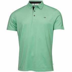 Calvin Klein Uni Polo Shirt - Green Stylish Layer Look Casual everyday wear