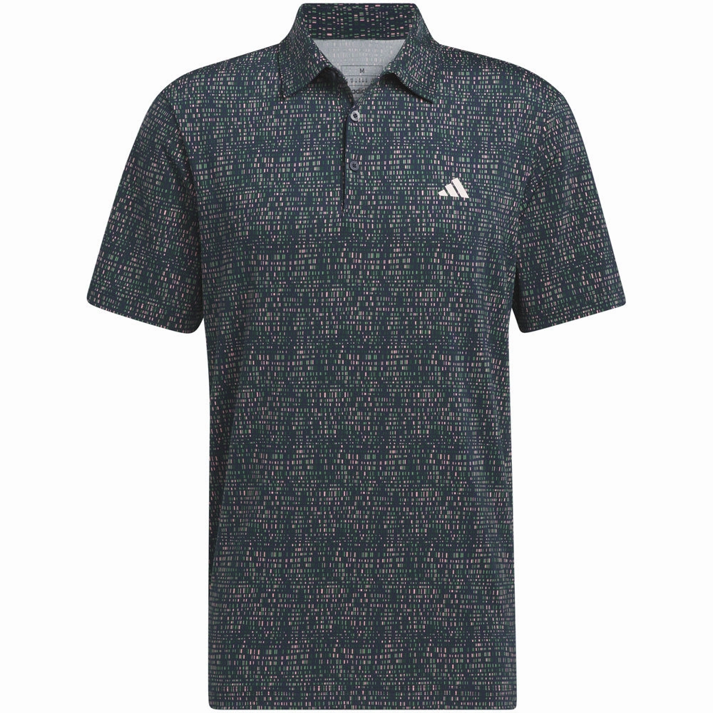 Everyday Layer adidas Ultimate365 Power Grid Print Polo Shirt - Collegiate Navy