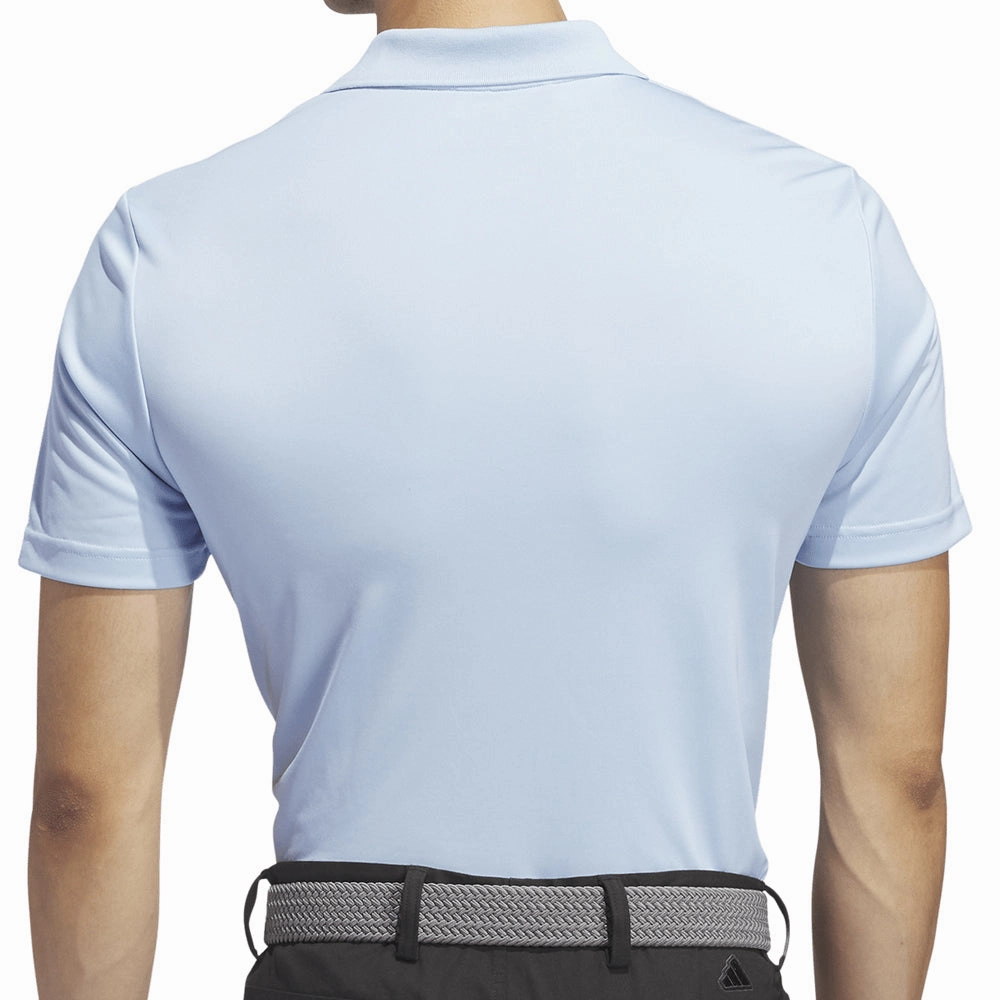 Boat neck style Everyday Wearable adidas Core Performance Primegreen Polo Shirt - Clear Sky