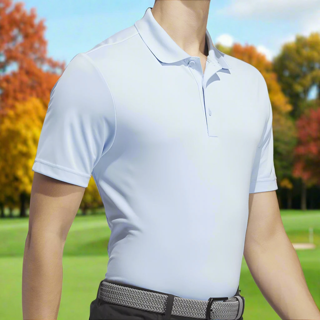 Comfortable Stretch Easy Layer adidas Core Performance Primegreen Polo Shirt - Clear Sky