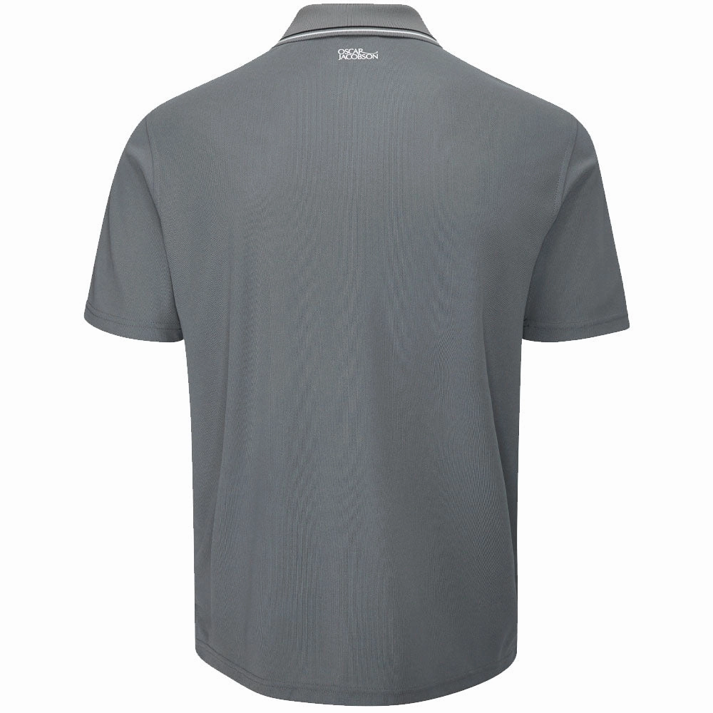 Oscar Jacobson Stanley Polo Shirt - Iron/Grey Eco friendly materials Holiday Style Trend
