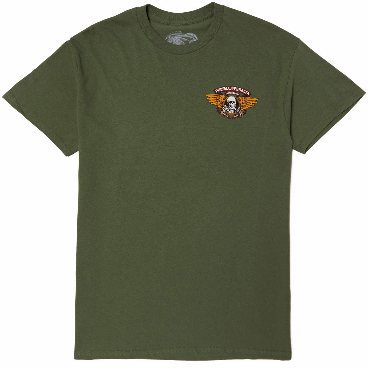 Comfortable Layer Powell-Peralta Winged Ripper T-Shirt - Military Green 2