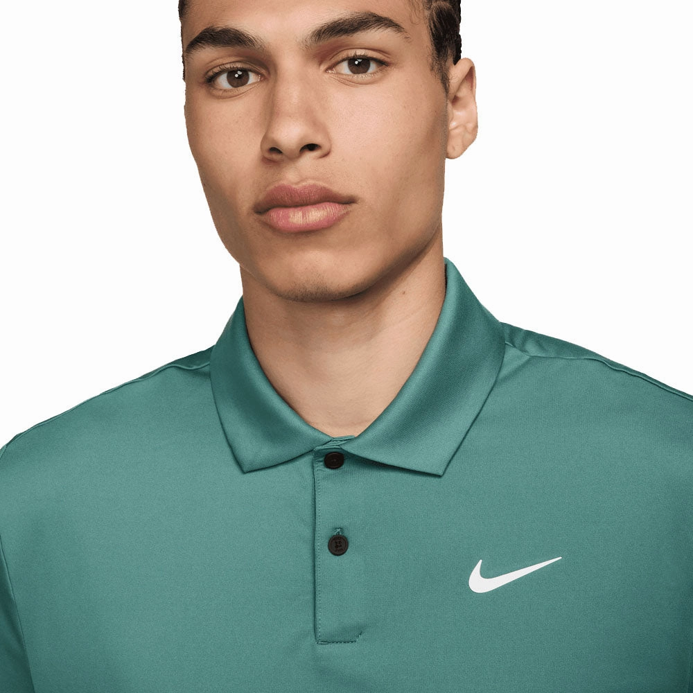 Nike Dri-FIT Tour Solid Polo Shirt - Bicoastal/White Bohemian freedom Chic Fit