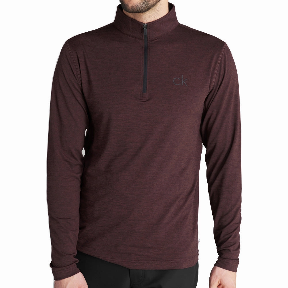 product team unity Collared Calvin Klein Newport 1/2 Zip Pullover - Blackberry