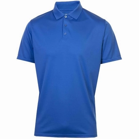 ProQuip Performance Pique Polo Shirt - Blue Fashion-Ready Vintage Wash Effect