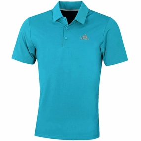 Street Casual Summer Wardrobe adidas Ultimate365 Solid Polo Shirt - Active Teal/Grey Four