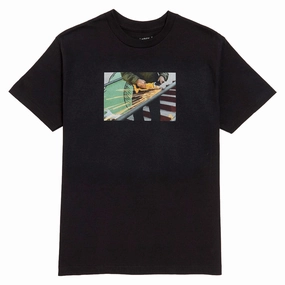 Designer Trash Cutter T-Shirt - Black Chic Comfort Wear Cycling endurance