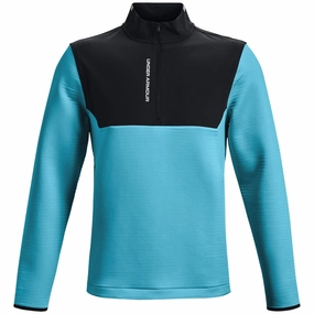 Under Armour Storm Daytona 1/2 Zip Pullover - Fresco Blue/Black Travel Active