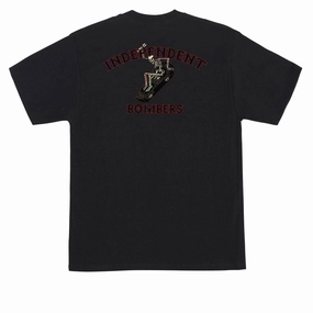 Independent Bombers T-Shirt - Black Standard Body Fit