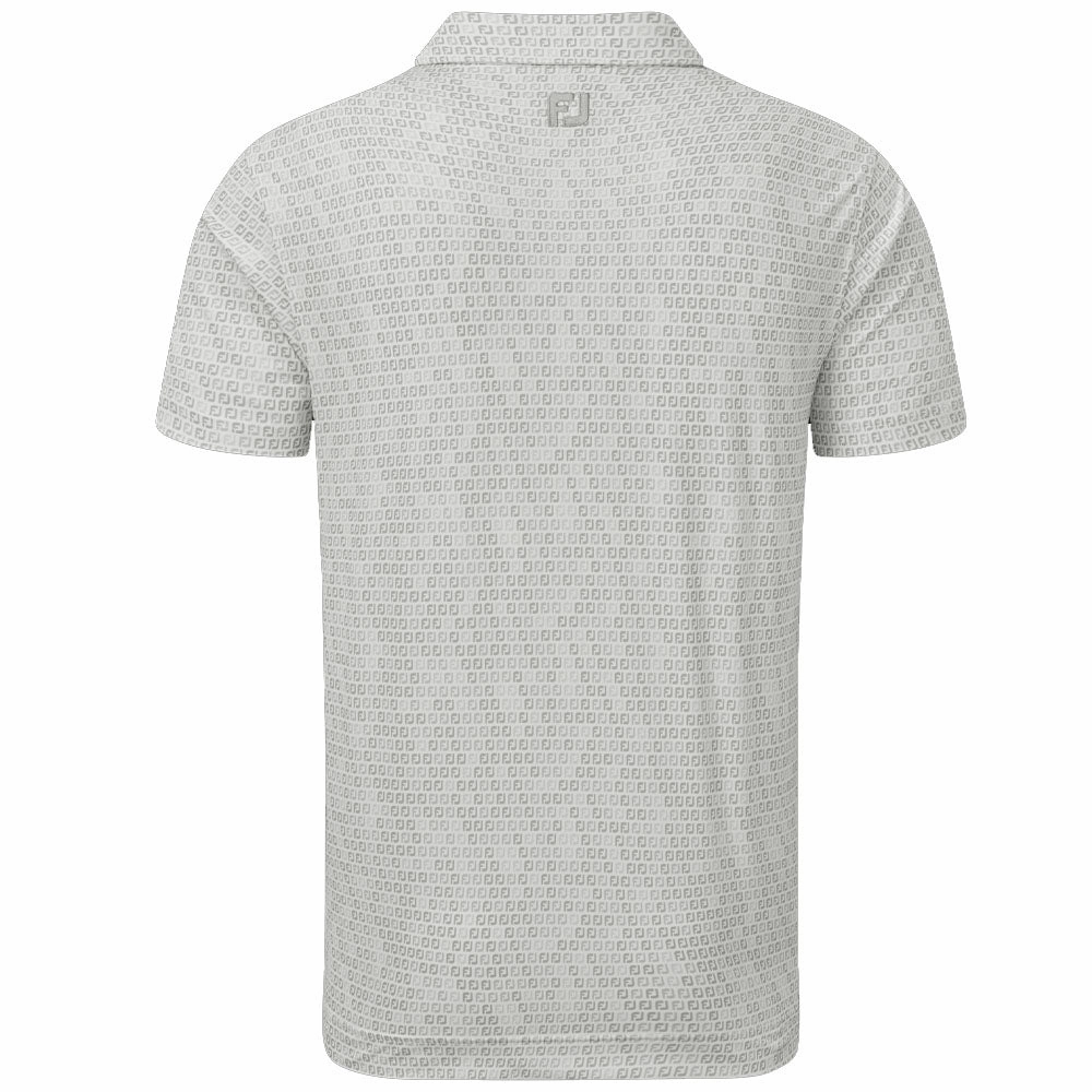 FootJoy Digital Camo Print Lisle Polo Shirt - Grey Vintage Style Light Wear