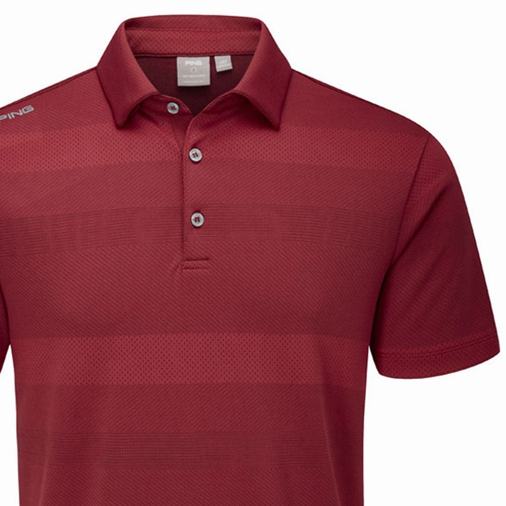 Weekend Trend Everyday Fashion Look Ping Focus Polo Shirt - Firebrick Multi