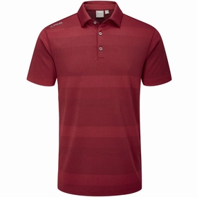 Beachwear Ping Focus Polo Shirt - Firebrick Multi