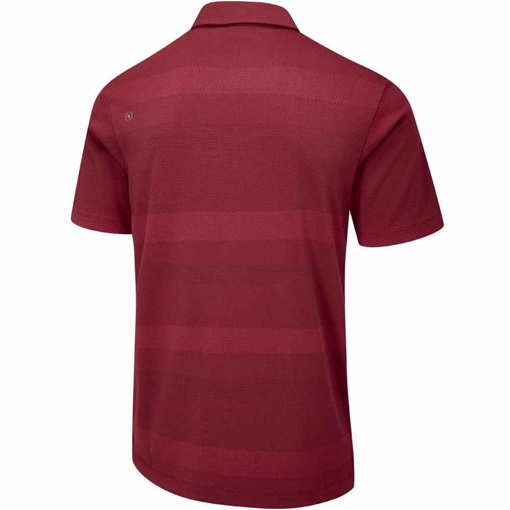 Ping Focus Polo Shirt - Firebrick Multi High Density Fabric