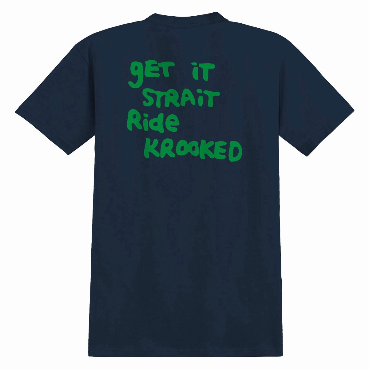 Krooked Strait Eyes T-Shirt - True Navy/Green/Black Chill Vibe