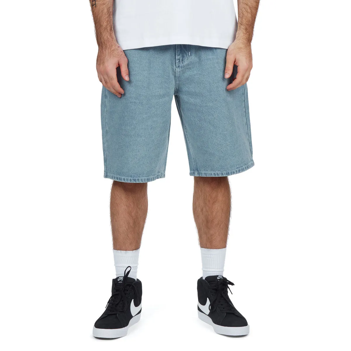 CCS 97 Star Denim Shorts - Rinsed Blue Relaxed Cut Loose Fit