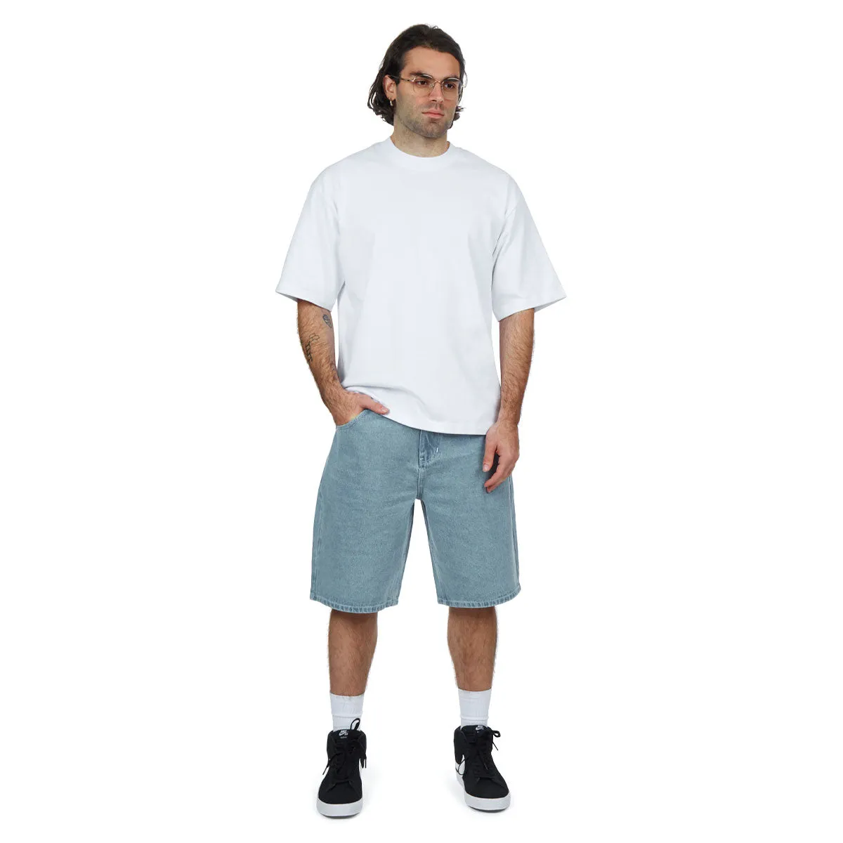 CCS 97 Star Denim Shorts - Rinsed Blue Warm Day Outfit Preppy look