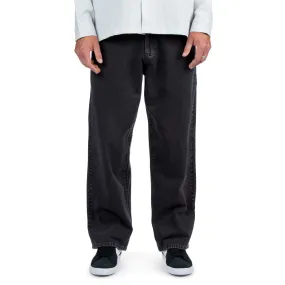 Modular Attachment CCS Baggy Straight Denim Jeans - Acid Black