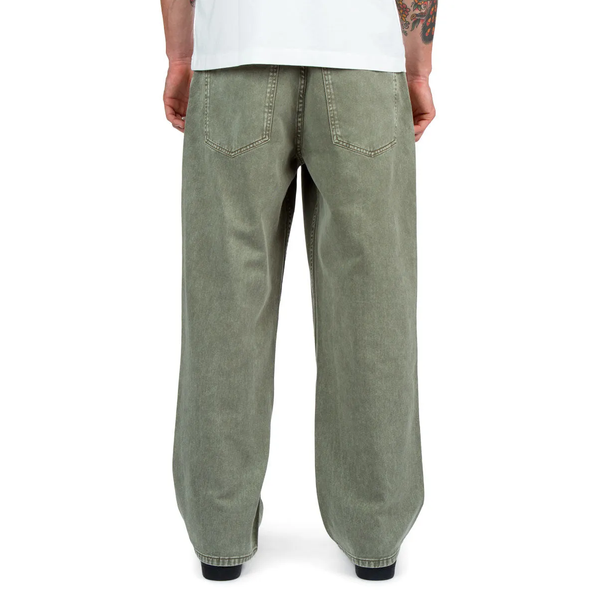 Breathable Stretch Wear UVProtection CCS Baggy Straight Denim Jeans - Faded Olive