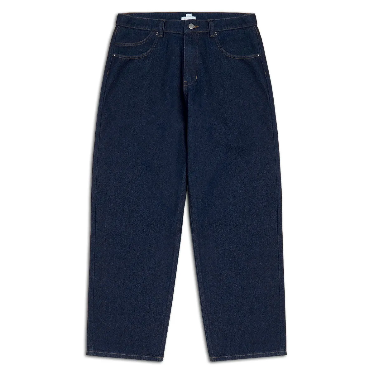 Easy Stretch Fit CCS Baggy Straight Denim Jeans - Overdyed Navy