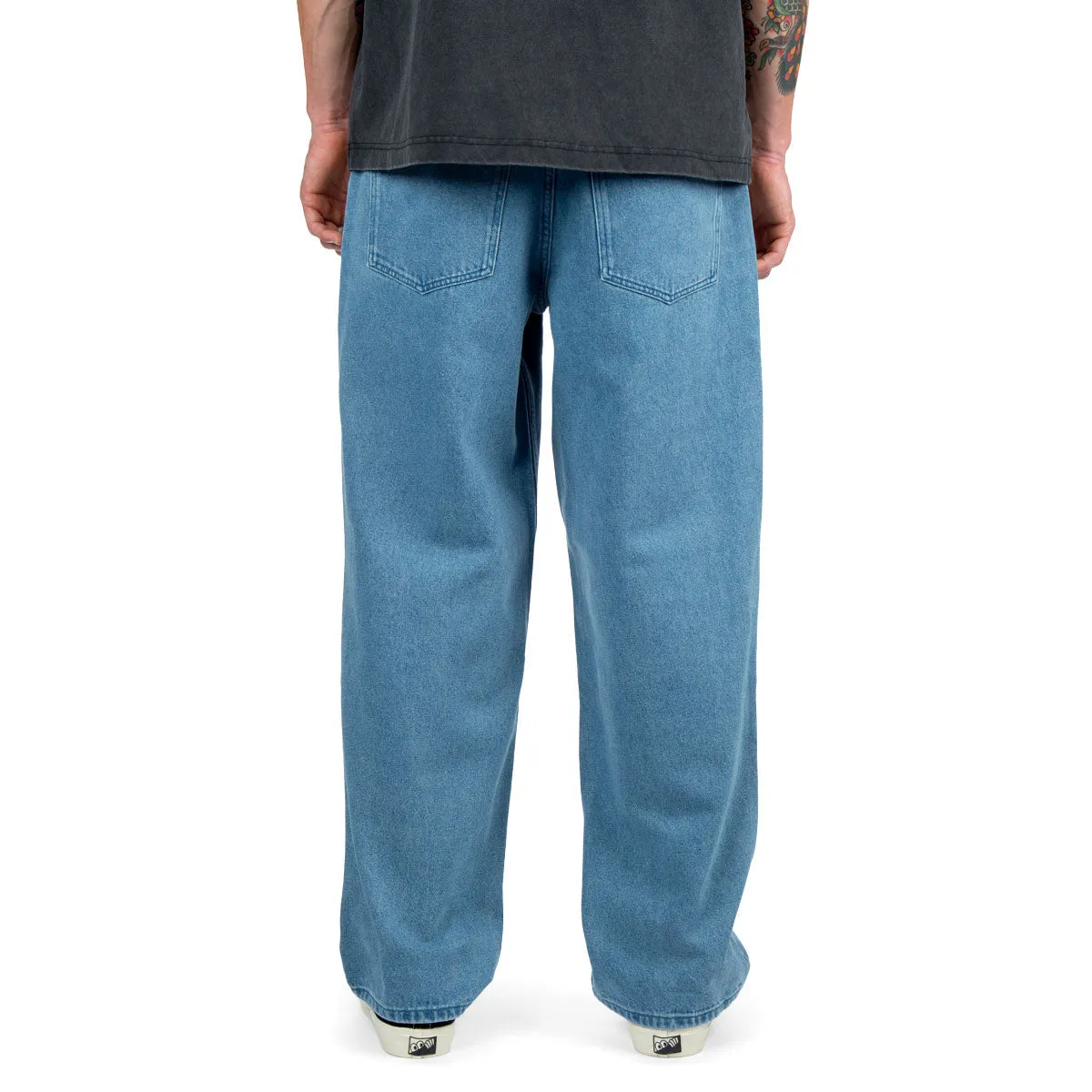 Comfortable Style CCS Baggy Straight Denim Jeans - Rinsed Blue