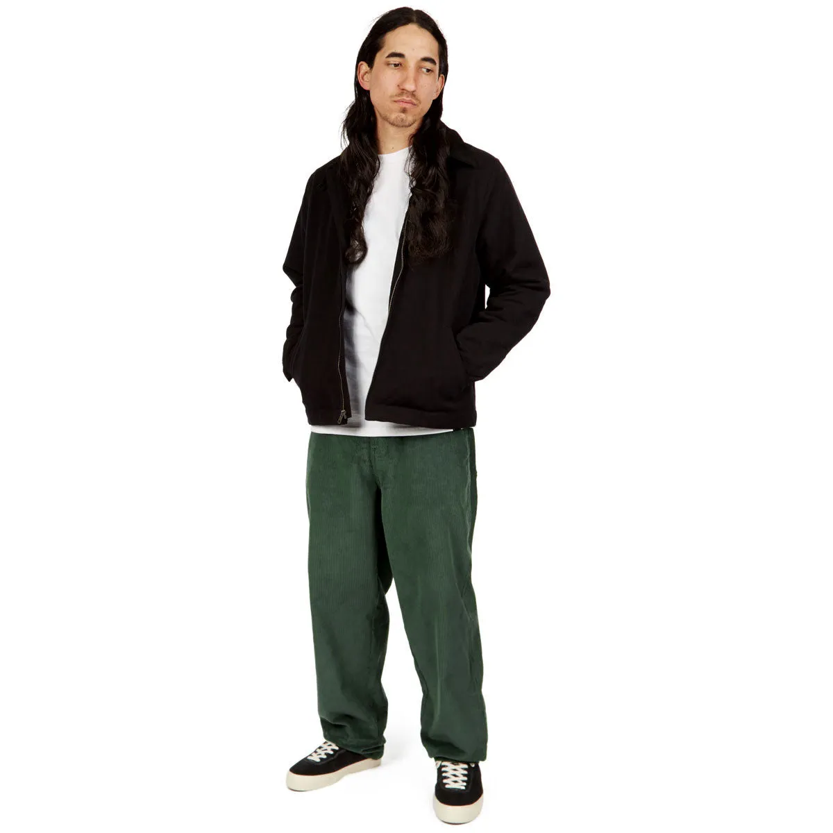 CCS Baggy Taper Corduroy Pants - Green Layering Essential
