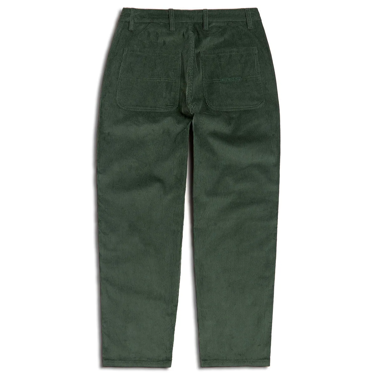 CCS Baggy Taper Corduroy Pants - Green Reinforced Seams