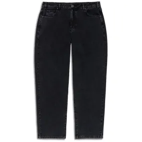 CCS Baggy Taper Denim Jeans - Acid Black Stain Resistant Weave Sport Ready