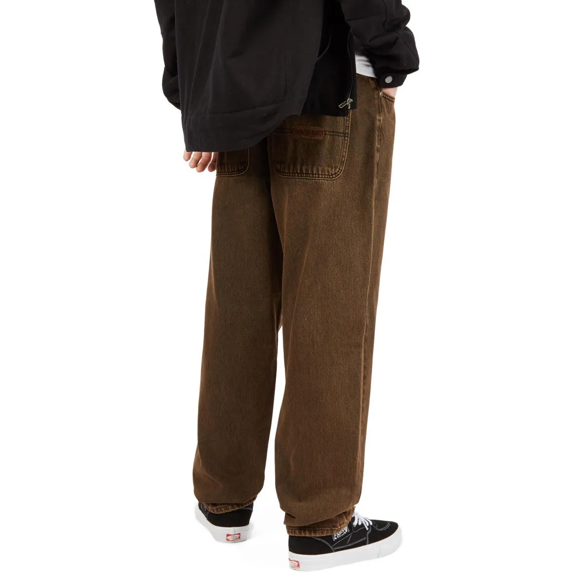 Wardrobe Essential CCS Baggy Taper Denim Jeans - Acid Brown