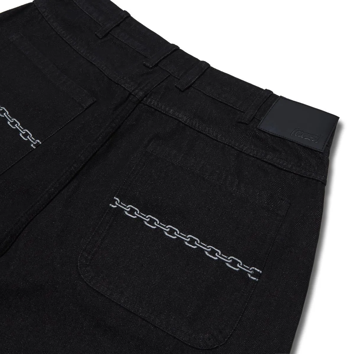 CCS Baggy Taper Denim Jeans - Chain Black Multi-Purpose Wear