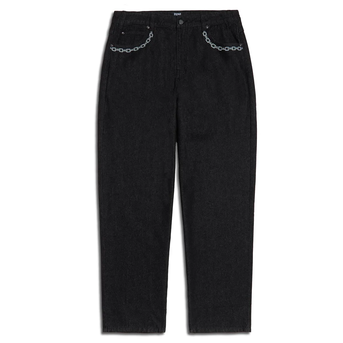 Cozy Design CCS Baggy Taper Denim Jeans - Chain Black